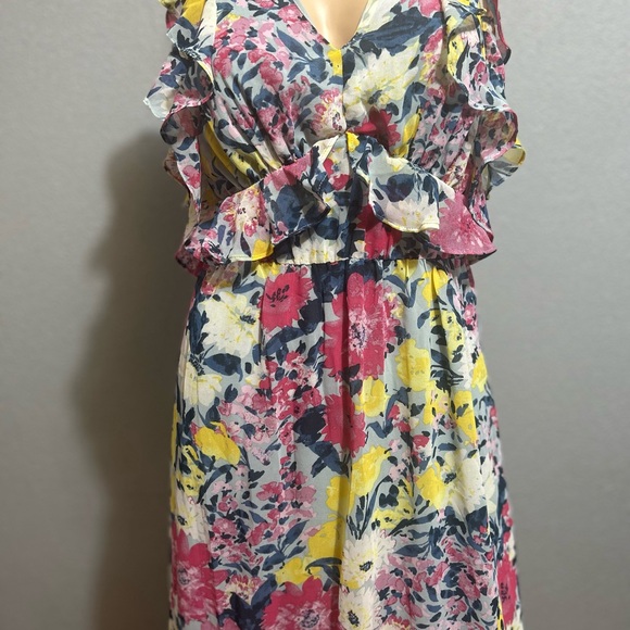 Nwot LC a Lauren Conrad ruffled tie back dress size xs - Picture 7 of 10